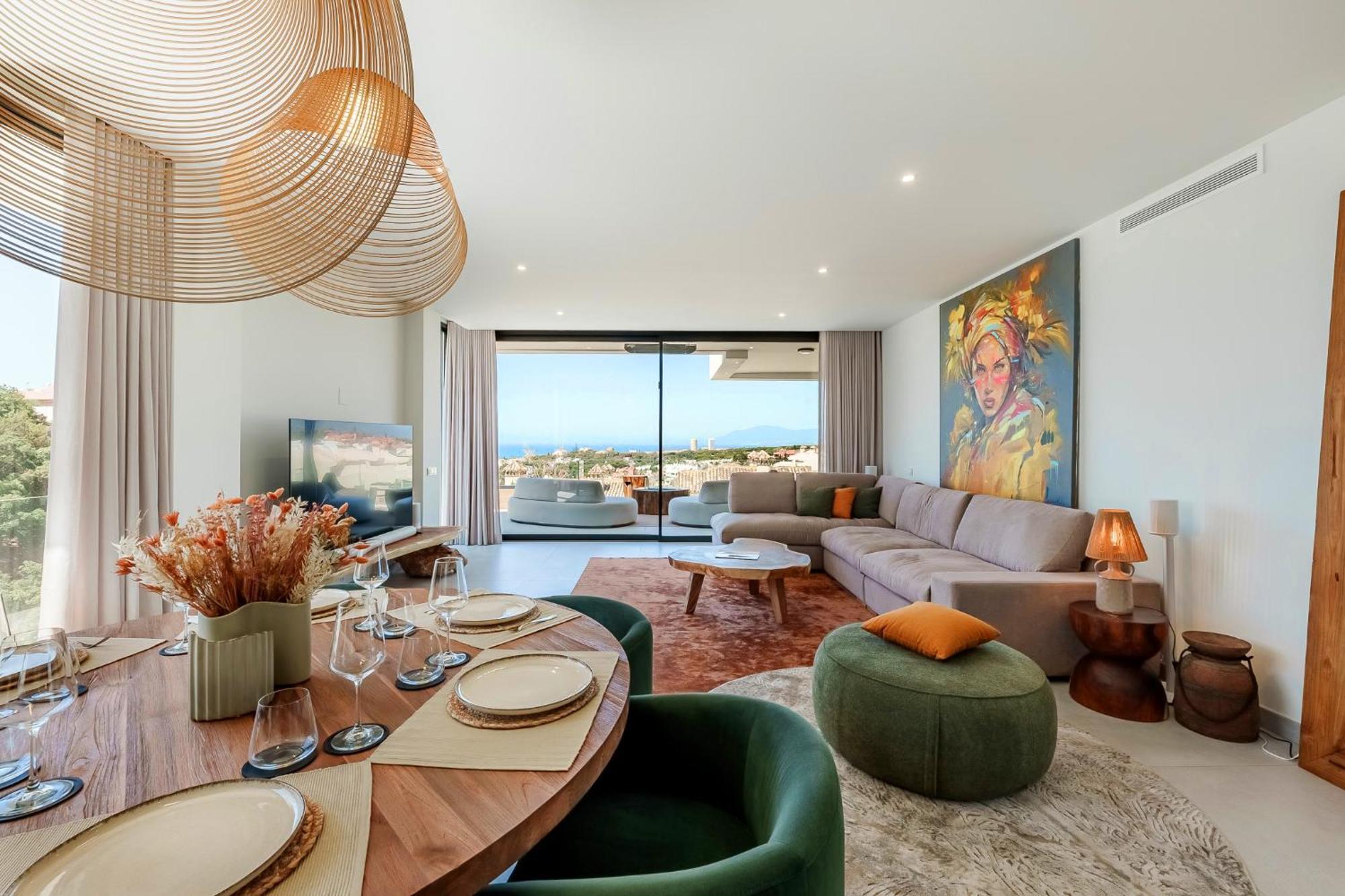 Apartment Vida - Luxury Panorama Seaview Penthouse In Organic-boho Design With Pool, Gym,